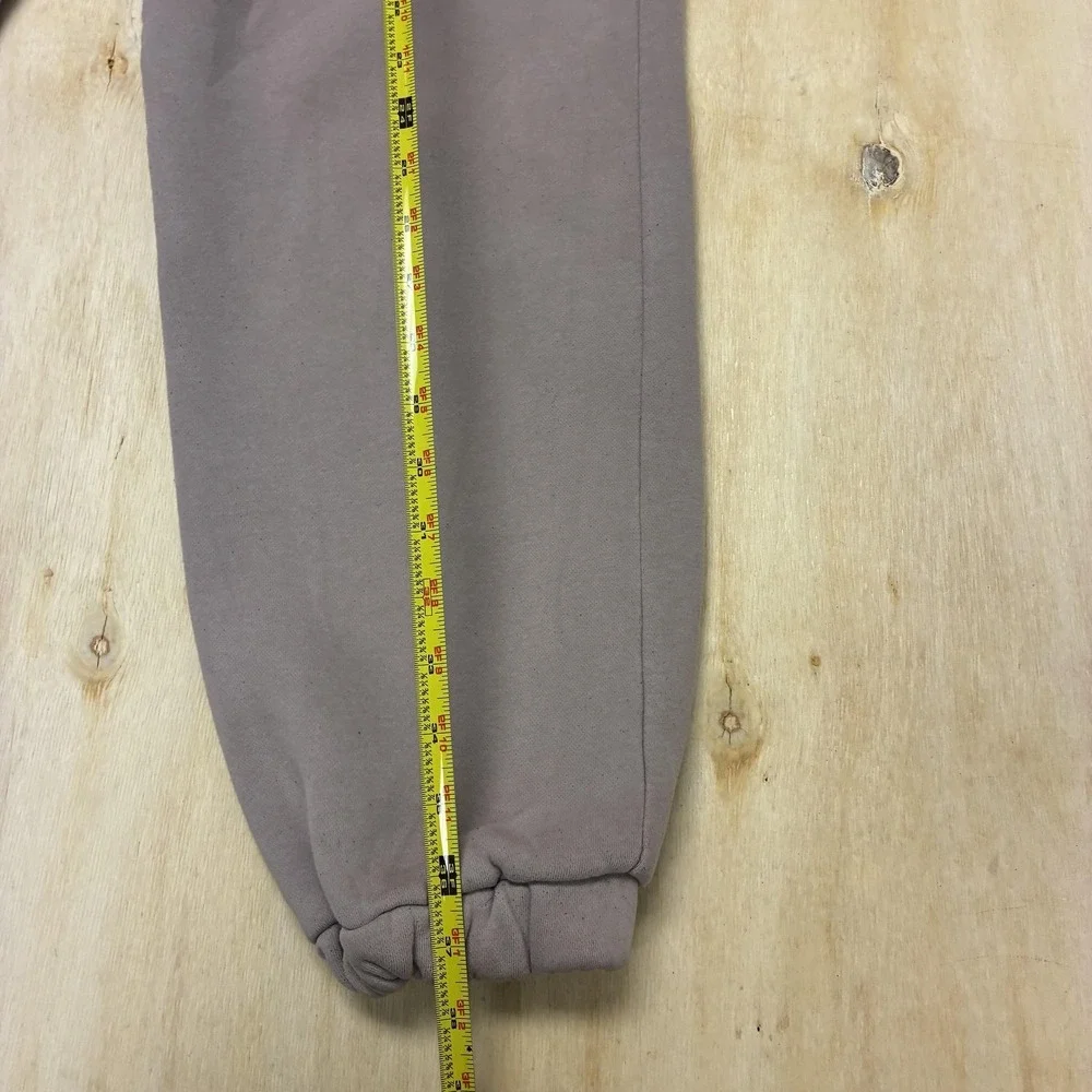 COMFRT Sweatpants Mens Medium Brown Fleece Elastic Waist Pockets Cuffed